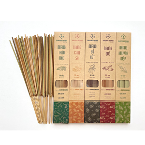 Nhang sạch Dương Minh nhang thơm hương thảo mộc 20cm 30cm - nhang Quế/Trầm Hương/Khuynh Diệp/Cam Sả/Bồ Kết/Thảo Mộc