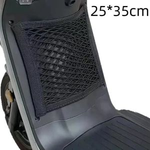 Universal Motorcycle Cargo Net Storage Mesh – Double-Layer Expandable Elastic Organizer Pocket for Scooter Moped Bike