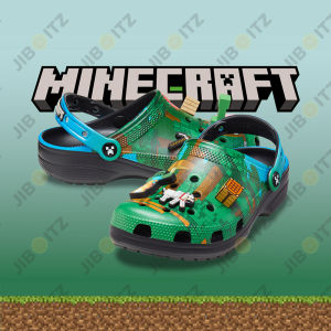 Crocs รองเท้าแตะชายหาด Minecraft Clog กันลื่น น้ำหนักเบามาก#210829