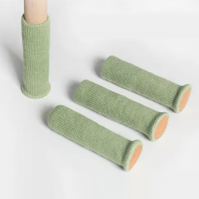 4Pcs Chair Leg Cover Furniture Table Legs Protectors Caps Mute Wear-Resistant Non-Slip Felt Chair Socks