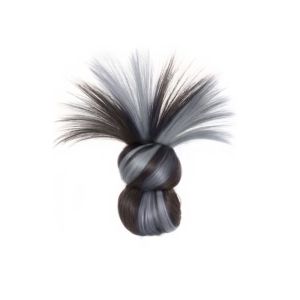 STARGOODS Synthetic Flower Bun Head Wig Claw Clip Highlight False Hair Pieces Fashion Hair Band Messy Curly Chignon Women
