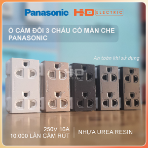 Ổ cắm Đơn Đôi có màn che Panasonic WEV1081 WEV1181 WEV1582 hàng chính hãng