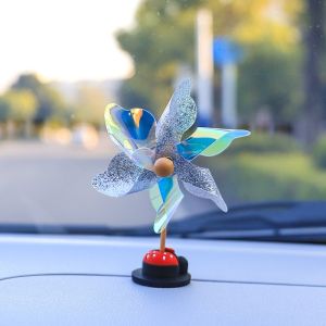 Bộ mô hình Chong Chóng Cute trang trí xe máy nội thất ô tômũ bảo hiểmbàn học kèm miếng dán chống trượt