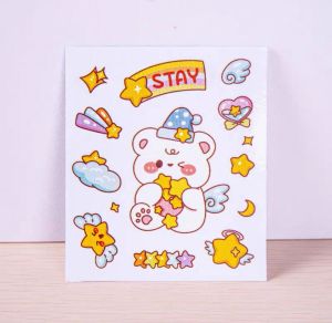 Transparent PVC Waterproof Emoji Stickers / Cute Smiley Funny/ Suction drink bag sticker/ Bottle sticker