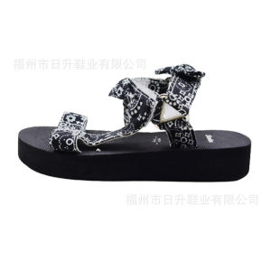 Free Shipping OEM Customized Slippers Velcro Sandals EVA Sole Open Toe T-Strap Sandals Women Sandals