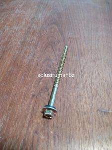 Baut Drilling Kayu SDS 12 x 100mm Baja Ringan Atap Roofing Drill Screw 12x100mm 10cm 100 mm 10 cm panjang