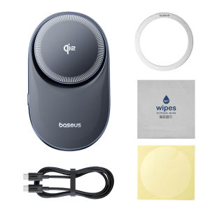 Baseus VC1 Pro Qi2 15W Ice Cooling Car Megnetic Wireless Charger  Fast Charging For Samsung Xiaomi Car Phone Holder