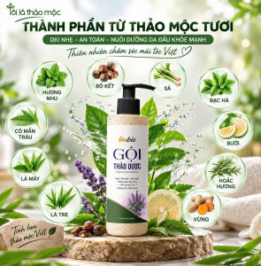 Dầu Gội Thảo Dược Imbio 400ml – Làm Sạch Dịu Nhẹ Nuôi Dưỡng Tóc | Dầu Gội Thảo Mộc Không Silicone