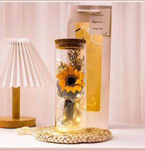 【Free Gift Card】Valentines Day Gift Galaxy Rose Lamp with LED Strip Lights Beauty and The Beast Rose light Enchanted Infinity Rose Room Decor Gift for Christmas Valentines Day Mothers Day Teachers day Wedding Anniversary