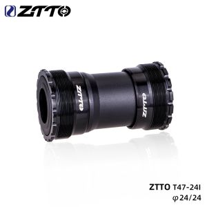 ZTTO Bicycle Bottom Bracket T47 24 Crankset Dub 29 30mm Sealed Bearing Thread 47 68 73mm Shell 28.99mm Spline Axis MTB Road Bike