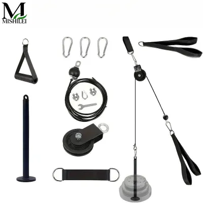 Mishilei bộ ròng rọc cáp tập gym kéo xô lưng tay vai tại nhà đa năng toàn thân treo cửa