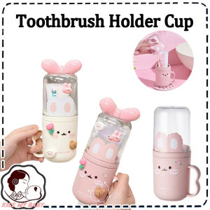 Portable Toothbrush Holder Cup Cute Rabbit Kids Travel Mouthwash Cup Plastic Toothbrush Case