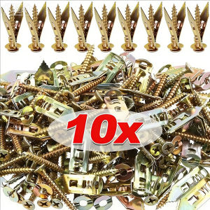 100Pcs Self Tapping Screws Self Drilling Anchors Screws Drywall Anchors Kit Expansion Nails Use for Gypsum Plasterboard