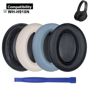 Breathable Earmuffs Leather Earpads for WH H910N Earphone Earpads Comfortable Headset Earpads Cushion