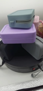 Travel Makeup Bag Silicone Cosmetic Organizer Waterproof Toiletry Case for Women with Easy Grip Handle for Women