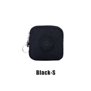 Multi-functional Mini Double-layer Solid-color Coin Purse with Zipper Fashion Bank ID Credit Card Keys Earphone Storage Wallet