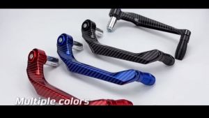 Yimix 2PCS Universal Motorcycle Hand Guard Carbon CNC Alloy Brake Lever Protector Set for Scooter E-Bike 16-18mm