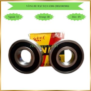 Vòng bi (bạc đạn) Mã số 6306-2RS(180306). Kích thước d30xd72xb19