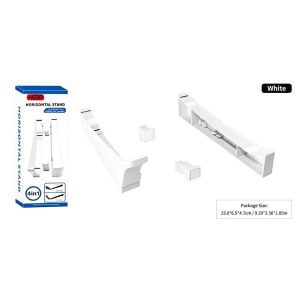 2pcs/set Horizontal Storage Stand for PS 5 PS5 Digital / Optical Drive Edition Game Console Dock Mount Holder White/Black Stand