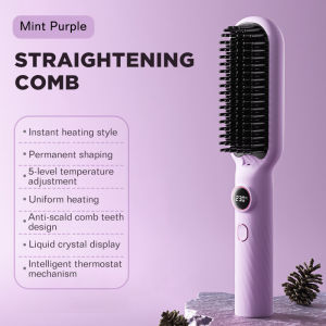 Dreepor Hair Straightener Portable Hair Brush Straightener Hair For Travel/Home