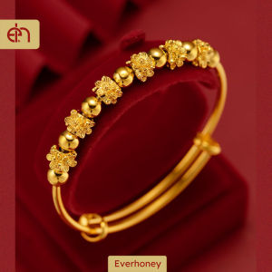 Everhoney ผู้หญิง 916 ชุบทองขยาย BeadsLink กำไลข้อมือสร้อยข้อมือ เป็นสุภาพสตรี เครื่องประดับ