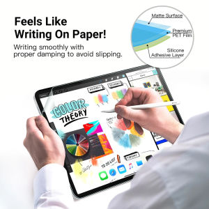 RICHMENT Magnetic Paper Like Screen Protctor Feel Matte Film Anti-Glare Screen Film Transparent Screen Protector Drawing like on Paper for iPad air11 iPad10 10.9inch iPad Air 4 Pro 11 2021 iPad Mini 6 iPad air5 air13 iPad pro13 Generation(SG Local Seller)