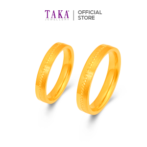 TAKA Jewellery Ever True 916 Gold Couple Ring