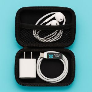 Pouch  Penyimpanan Headset Handsfree Charger Kabel | Pouch Simpel Praktis Dibawa Pergi
