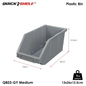 Stackable Bin Boxes Storage Organizer for Supplies Tools & Medicines Different Sizes Storage Boxes