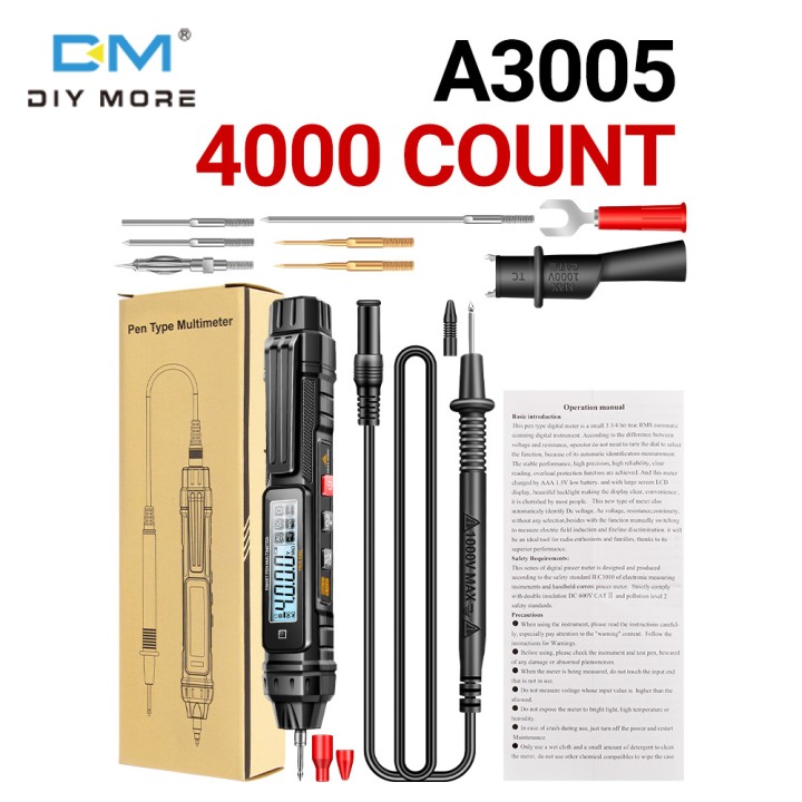 diymore A3005 Voltage Tester LCD Display Voltage Detector NonContact