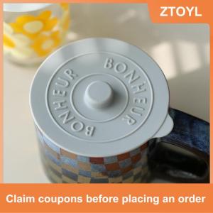 【ZTOYL】 1pcs phổ Silicone Glass cup Bìa niêm phong nắp bảo vệ nhiệt độ bảo quản cho cà phê Sữa cup với lồi xử lý