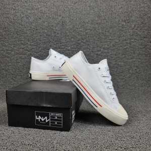 Obral Sepatu Kulit Hawn Hara Leather Low Putih Biru Merah 36-43 Sneakers putih polos France