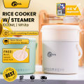 KAYA KY-1802 - 1000ML Intelligent Rice with Steamer Small Multi Hot Pot Non-Stick Pan Electric Cooker.