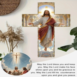 Christmas wooden background wall decorations with round rubber wooden  wall crafts