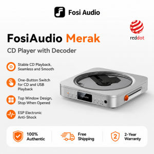 Fosi Audio Merak CD Player Pure Digital Turntable Professional Hifi Chip Support Usb Playback Headphone Optical