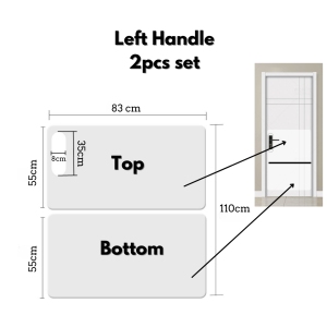 🇸🇬 2pcs Door Scratch Protector Self Adhesive Scratch Guard Pets Cats Dogs Guard for Door and Wooden Furniture