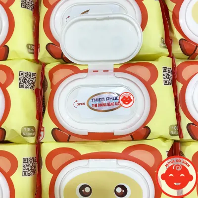 Khăn ướt THIÊN PHÚC HÌNH GẤU CAO CẤP 120 tờ chính hãng cho bé