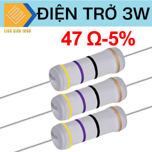 [ SET 4 CON ] Điện trở 51  KOhm 3W 5% 4 vòng màu điện trở công suất