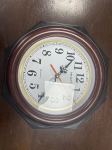 Đồng hồ treo tường kim trôi  F14 - hình lục giác. Tặng kèm pin và Móc Treo