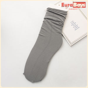 E.B. Womens Socks Pure Color Breathable Feet Calf Socks Fashion Medium Tube Socks