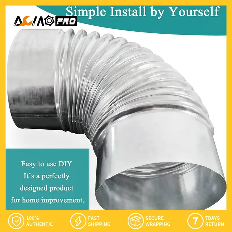 Stainless Steel Wood Stove Chimney Flue Elbow – 7cm Diameter – 90-Degree Metal Exhaust Pipe – For Home Ventilation, Camping Stoves, RVs – Silver