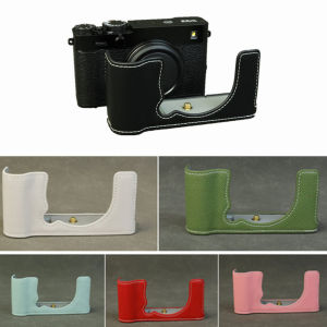 【NEW F】XE5 PU Half Case Body Base Protector Synthetic Leather Bag / Shoulder Neck Strap for Fujifilm X-E5 Fuji xe5 Camera