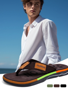 รองเท้าแตะรองเท้าแตะพื้นนุ่มน้ำหนักเบาของผู้ชาย รองเท้าแตะนวดที่บ้านอันทันสมัย