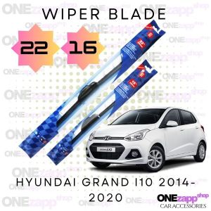 WIPER BLADE HYUNDAI GRAND I10 2014-2020 BANANA TYPE RUBBER MATERIAL 22 16