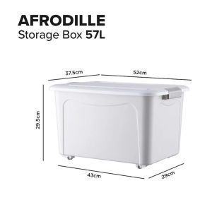 (JIJI.SG) (Bundle Promo) AFRODILLE Stackable Storage Box / Containers / Lid / Home Organization