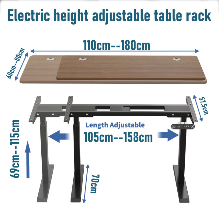 Home%20Office%20Desk%20Base%20Adjustable%20Height%20Carbon%20Steel%20Frame%20-%20DIY%20Build-in%20Desktop%20Support%20-%20Image%202