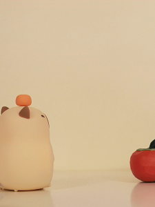 Cute Capybara Night Lamp with Alarm Function 1500mAh USB Rechargeable Soft Light Desk Table Clock Sleep Trainer