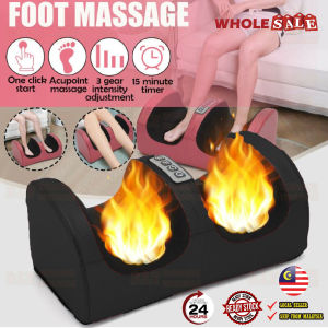 Electric Foot Massager Adjustable Modes Heating Therapy Muscle Relaxation Relief Legs Fatigue / Mesin Pengurut Kaki