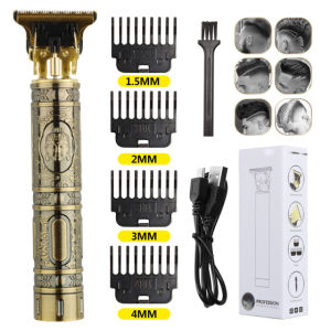 KIPRUN Hair Clipper Electric Hair Trimmer for Men Professional USB Rechargeable Hair Beard Trimmer Cordless Shaver Hair Cut Machine with Guide Combs