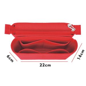 [SG] Felt Insert Bag for Mini Bucket NANO NOE Bag Organizer Women Handbag Lining - Custom Fit Multi-Compartment Design Soft Fabric Eliminate Clutter